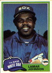 1981 Topps Baseball Cards      589     Lamar Johnson